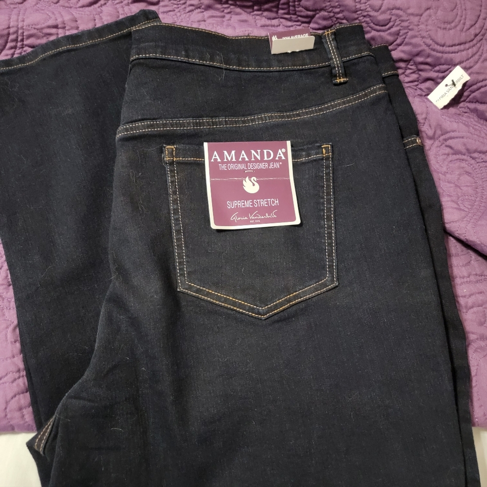 Gloria Vanderbilt black jeans, Size 20w